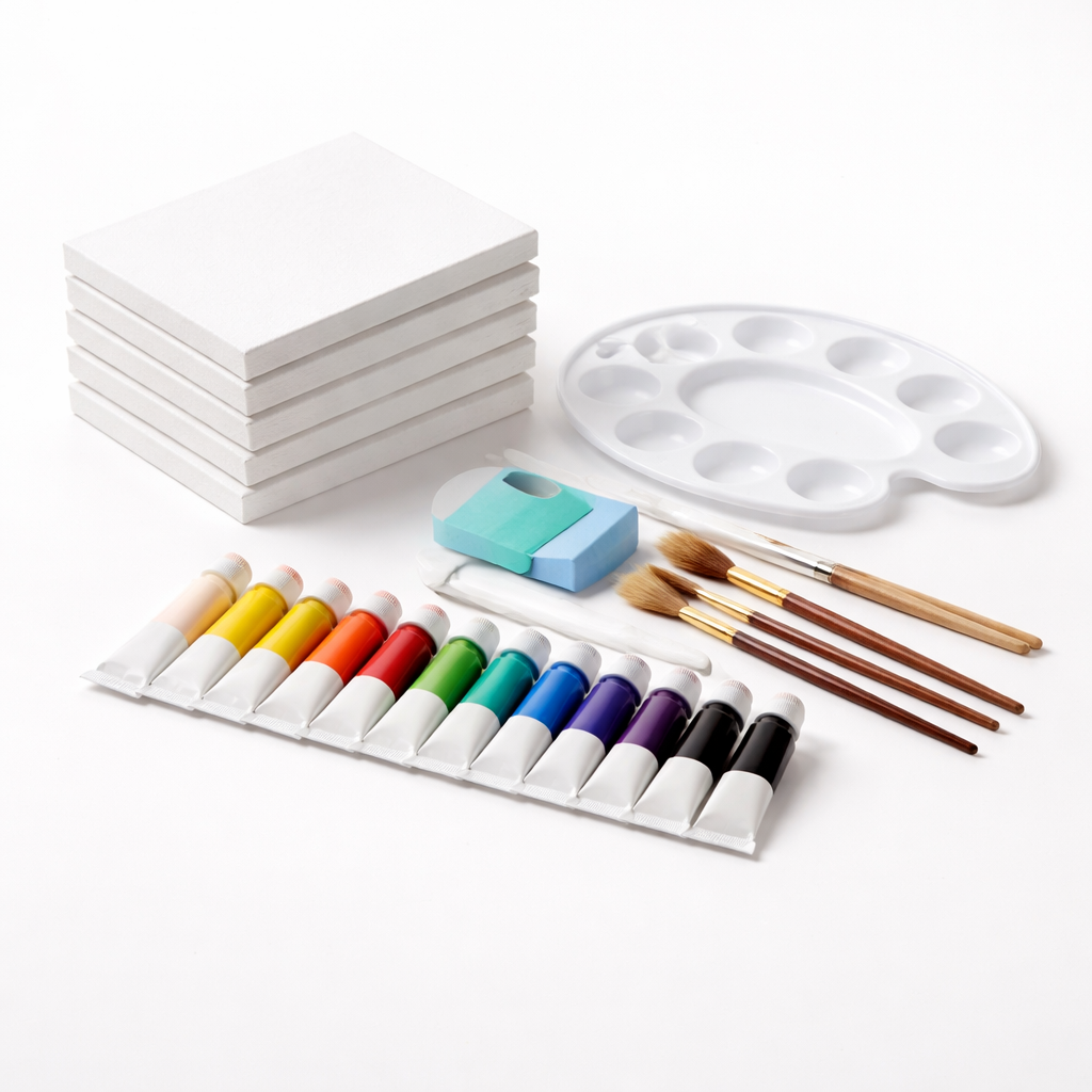 Beginner Canvas Paint Set